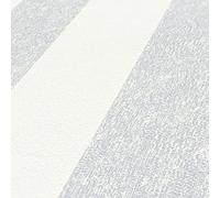 A.S. Création Attractive 2 390291 Striped Non-Woven Wallpaper 10.05 m x 0.53 m Made in Germany Grey/White