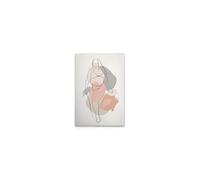 A.S. Création Bodyline Positivity DD132766 Canvas Picture in White, Black, 40 x 60 cm