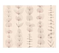 A.S. Creation Botanical Leaf Pattern Leaves Stripe Motif Textured Wallpaper in Beige A.S. Creation Beige