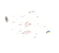 A.S. Création Boys & Girls 6 Wallpaper with Unicorns 10.05 m x 0.53 m Multi-Coloured Purple White Made in Germany 361581 36158-1