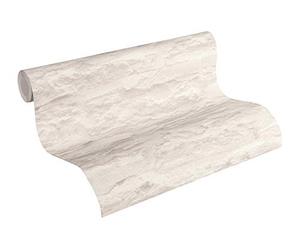A.S. Création Brick Wallpaper Elements Non-Woven Wallpaper 10.05 m x 0.53 m Creme White Made in Germany 959083 95908-3