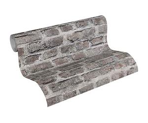 A.S. Creation Bude Brick Effect Wallpaper 36139-3 Grey/Black
