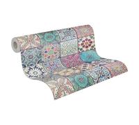 A.S. Creation Bude Moroccan Tile Effect Wallpaper 36205-1 Multicoloured