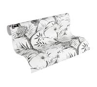 A.S. Creation Bude Tropical Flowers Wallpaper 36202-2 Grey/White/Black
