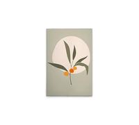 A.S. Création Canvas Picture Olive Branch Modern Wall Picture in Green Cream 50 x 75 cm DD132552