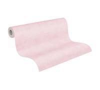 A.S. Création Children's Wallpaper Lilly & Luis Single-Coloured, Durable Non-Woven Wallpaper - 10,05 m x 0,53 m - Pink - Made in Germany - 771784