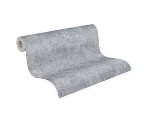 A.S. Création Concrete Wallpaper Blooming Non-Woven Wallpaper 10.05 m x 0.53 m Grey Made in Germany by Livingwalls 224019 2240-19