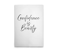 A.S. Création Confidence is Beauty DD133043 Canvas Picture White Black - Wall Picture in White, Black - 80 x 120 cm
