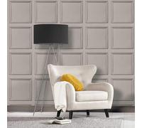A.S. Creation Coving Wood Panel 3D Effect Wooden Panelling Feature Wall Wallpaper in Grey A.S. Creation Grey