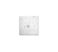 A.S. Création DD129394 Canvas Picture Little Explorer Balloons Beige Blue Pink Wall Picture in Beige Blue 40 x 40 cm