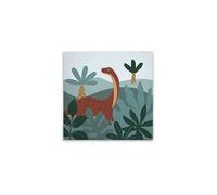 A.S. Création DD129442 Dinosaur Canvas Picture in Blue, Brown, 60 x 60 cm