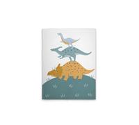 A.S. Création DD129448 Canvas Picture Dinosaur Wall Picture in Beige Blue 30 x 40 cm