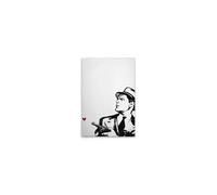 A.S. Création DD131845 Retro Pop-Up Heart Canvas Picture 40 x 60 cm White/Black