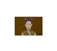 A.S. Création DD132080 Asian Canvas Picture Green Purple 75 x 50 cm