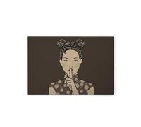 A.S. Création DD132086 Asian Canvas Picture in Brown, Grey 90 x 60 cm