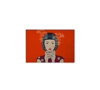 A.S. Création DD132100 Asian Canvas Picture Orange Red 75 x 50 cm