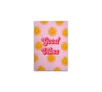 A.S. Création DD132652 Retro Canvas Picture Colourful Good Vibes - Wall Picture in Pink - 50 x 75 cm