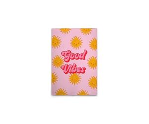 A.S. Création DD132652 Retro Canvas Picture Colourful Good Vibes - Wall Picture in Pink - 50 x 75 cm