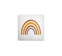 A.S. Création DD133069 Rainbow Canvas Picture 50 x 50 cm White Brown
