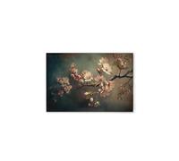 A.S. Création DD133148 Canvas Picture Cherry Blossoms - Wall Picture in Grey/Pink - 75 x 50 cm