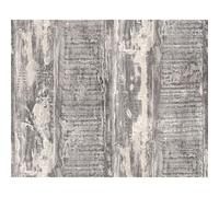 A.S. Creation Distressed Painted Wood Panel Pattern Faux Effect Textured Wallpaper in Beige A.S. Creation Beige