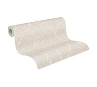 A.S. Création Elegance 3 Scandinavian Design Wallpaper 10.05 x 0.53 m Grey Metallic White 305071, Beige, 305074
