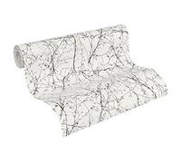 A.S. Création Elegance 3 Scandinavian Design Wallpaper 10.05 x 0.53 m Grey Metallic White 305071, White, 305073