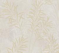 A.S. Création Floral Cream Grey Gold Terra 389193 Non-Woven Wallpaper Plants 10.05 m x 0.53 m Made in Germany