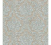 A.S. Creation Floral Damask Baroque Non Woven Textured Wallpaper in Duck Egg Blue A.S. Creation Duck Egg Blue