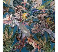 A.S. Création Floral Wallpaper Dream Flowery Non-Woven Wallpaper 10.05 m x 0.53 m Blue Yellow Green Made in Germany 381764 381764