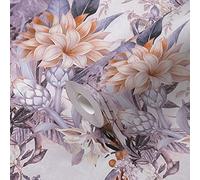 A.S. Création Floral Wallpaper Dream Flowery Non-Woven Wallpaper 10.05 m x 0.53 m White Grey Yellow Made in Germany 381772 381772