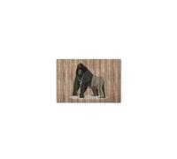 A.S. Création Gorilla DD132054 Canvas Picture Wood Look 60 x 40 cm Brown Grey
