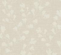 A.S. Création Greige Nara 387474 Non-Woven Wallpaper with Leaf Tendril Design Grey/Beige 10.05 m x 0.53 m Made in Germany
