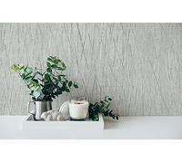 A.S. Création Hygge Skandi 385987 Textured Wallpaper Metallic Grey Silver 10.05 x 0.53 m Made in Germany