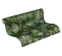 A.S. Création Wallpaper Jungle Greenery 37280-2 - Non-woven, 10.05 x 0.53 m, Green, Made in Germany