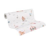 A.S. Création Lilly & Luis Children's Room Wallpaper Lilly & Luis Durable Non-Woven Wallpaper with Circus Design, 10,05 m x 0,53 m, Multicoloured, Made in Germany, 771481.