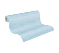 A.S. Création Lilly & Luis Non-Woven Wallpaper Solid Colour in Blue - 10,05 x 0,53 m Wallpaper for Kids - 771789