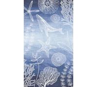 A.S. Création Lilly & Luis Non-Woven Wallpaper with Animals in Blue, White - 8,80 x 0,53 m Wallpaper for Kids Made in Germany - 770601