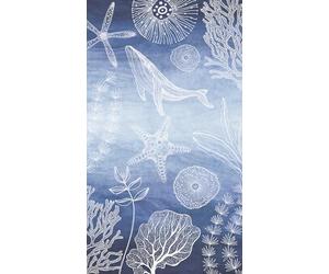 A.S. Création Lilly & Luis Non-Woven Wallpaper with Animals in Blue, White - 8,80 x 0,53 m Wallpaper for Kids - 770601