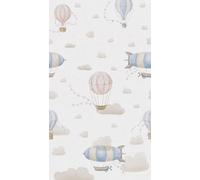 A.S. Création Lilly & Luis Non-Woven Wallpaper with Clouds in Blue, Cream, Pink - 8,80 x 0,53 m Wallpaper for Kids Made in Germany - 770611