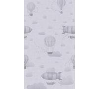 A.S. Création Lilly & Luis Non-Woven Wallpaper with Clouds in Grey - 8,80 x 0,53 m Wallpaper for Kids - 770612