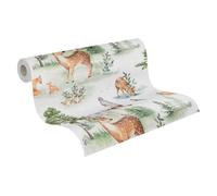 A.S. Création Lilly & Luis Non-Woven Wallpaper with Forest Design in Multicolour - 10,05 x 0,53 m Wallpaper for Kids - 771721