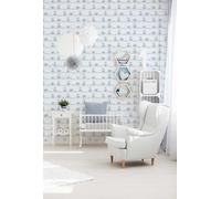 A.S. Creation Little Love Blue And Grey Kids Patterned Non Woven Wallpaper 10.05M X 53Cm For Children's Bedroom And Playroom Ref B381131