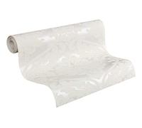 Living Walls A.S. Création Non-woven wallpaper Black & White Wallpaper With Ornaments Baroque 10.05 m x 53 cm Metallic White Made in Germany 554338 5543-38