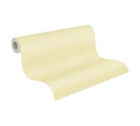 A.S. Création Livingwalls Tapete 396513 Yellow Plain Non-Woven Wallpaper for Various Rooms, 10.05 m x 0.53 m, Made in Germany