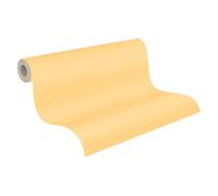 A.S. Création Livingwalls Wallpaper Yellow - Non-Woven Plain for Various Living Spaces 10.05 m x 0.53 m - 5.33 m² - Made in Germany
