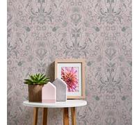 A.S. Création Maison Charme 390752 Non-Woven Wallpaper Floral Pink Grey White 10.05 m x 0.53 m Made in Germany