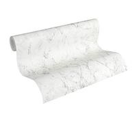A.S. Création Marble Wallpaper Elements Non-Woven Wallpaper 10.05 m x 0.53 m White Grey Made in Germany 361573 36157-3