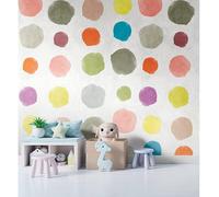 A.S. Creation Multi Coloured Circle Spots Feature Wall Mural 159 x 280cm | Size: 159 x 280 cm A.S. Creation Multicolor 159 x 280 cm