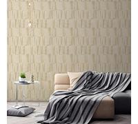 A.S. Création Nara 387432 Non-Woven Wallpaper Beige Brown Cream 10.05 m x 0.53 m Made in Germany